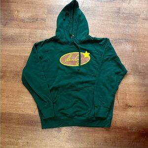 Ivan Cornejo tour sweater Dark Green Pullover Hoodie with Yellow Logo - Men